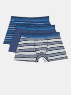 BURTON MENSWEAR LONDON Set of three blue striped XL boxers - Men's Boxers