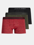 JACK &amp; JONES Set of three boxers in black, green and red colour M - Men's Boxers