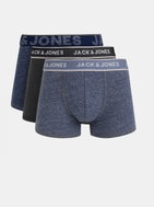 JACK &amp; JONES Set of three boxers in blue and gray Denim XL - Men's Boxers