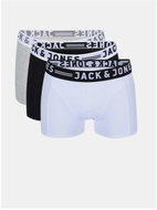 JACK &amp; JONES Set of three boxers in gray, white and black Sense L - Men's Boxers