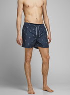JACK &amp; JONES Dark blue patterned swimsuit Aruba M - Men's Swimwear