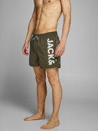 JACK &amp; JONES Dark green swimsuit Aruba XXL - Men's Swimwear