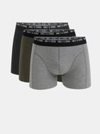 ONLY &amp; SONS Set of three boxers in black, gray and green L - Men's Boxers
