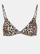 PIECES Beige upper swimsuit with leopard pattern L - Women's Swimwear
