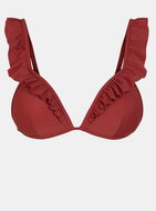 PIECES Brown upper part of Natalie XS swimsuit - Women's Swimwear