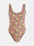 PIECES Old pink patterned one - piece swimsuit Nabi S - Women's Swimwear