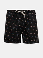 SELECTED HOMME Black patterned swimsuit XXL - Men's Swimwear