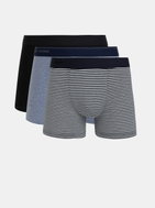 SELECTED HOMME Set of three boxers in blue and black Julian XXL - Men's Boxers