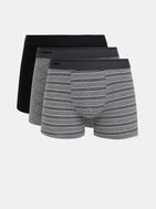 SELECTED HOMME Set of three boxers in gray and black Sebastian XL - Men's Boxers