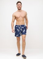 SELECTED HOMME Dark blue patterned swimsuit Classic L - Men's Swimwear