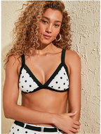 TRENDYOL White polka dot upper swimsuit XL - Women's Swimwear