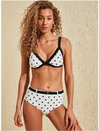 TRENDYOL White polka dot bottom swimsuit XL - Women's Swimwear