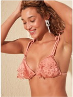 TRENDYOL Pink swimsuit top S - Women's Swimwear