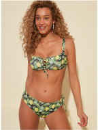 TRENDYOL Green patterned bottom of swimsuit XS - Women's Swimwear