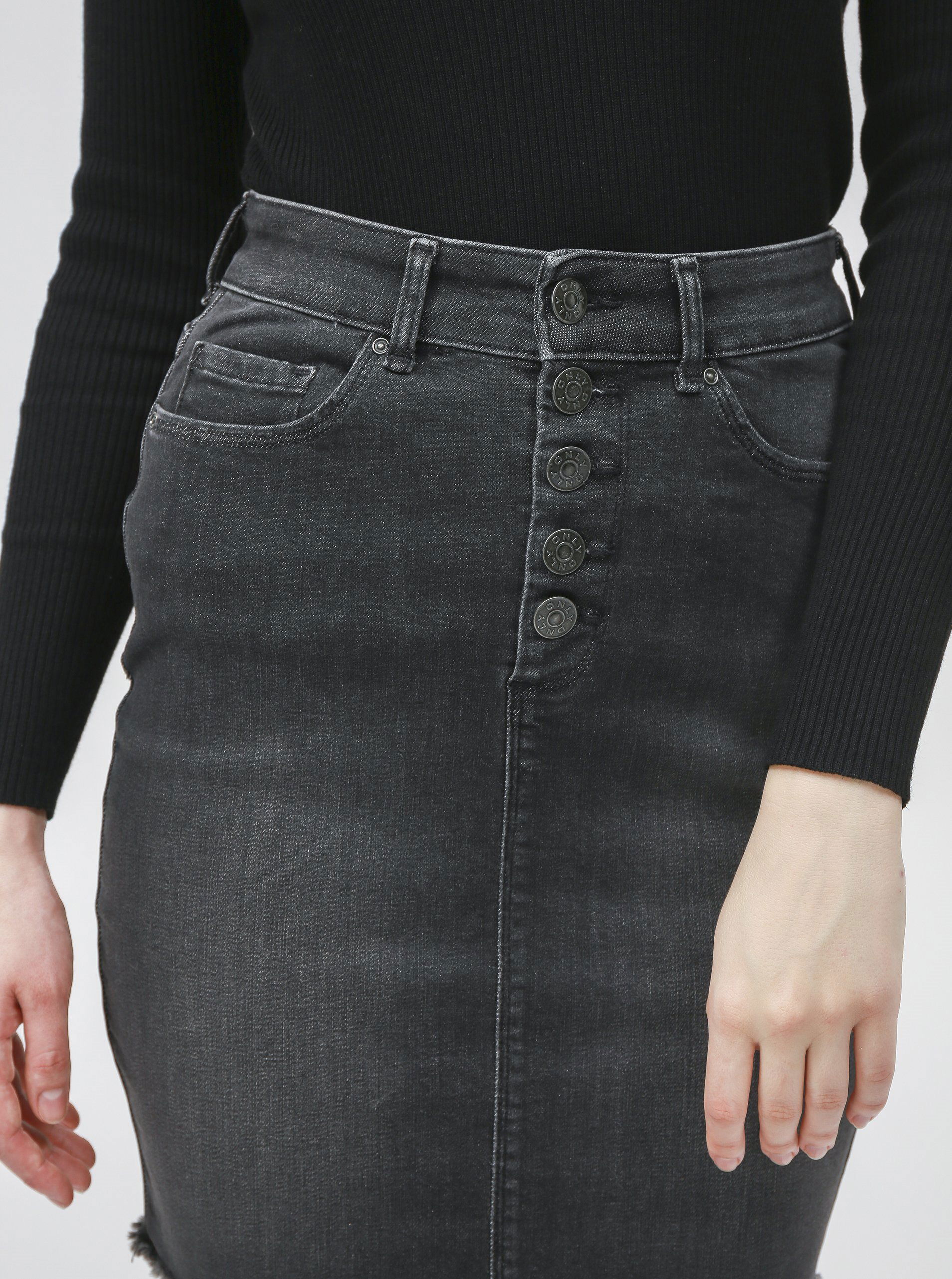 Black denim skirt outlet xl