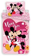 Mickey a Minnie Love micro Polyester, mikrovlákno, 140×200, 70×90 cm - Povlečení