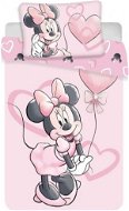Bavlněné jásající Minnie, růžové, 100×135 - Povlečení