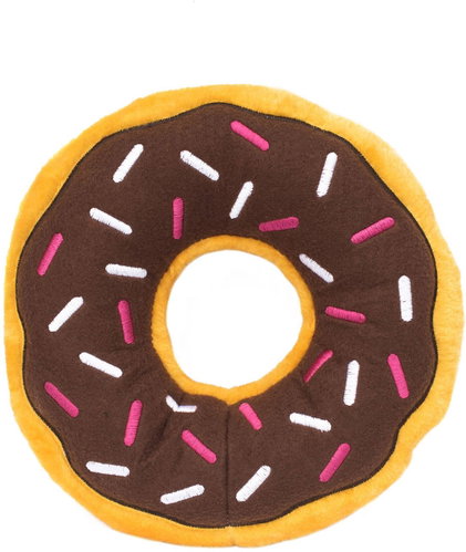 ZippyPaws Jumbo Donutz Chocolate - Dog Toy - Main image