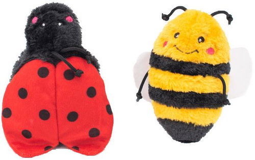 ZippyPaws Bee and Ladybug - Dog Toy - Main image