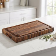Zassenhaus Cutting board with groove 45 × 25 × 4 cm acacia - Cutting Board