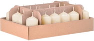 Z - TRADE Adventní válcová 24 ks krémová 4 × 6 cm - Candle Set