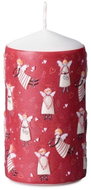 Z - TRADE Vánoční válcová s motivem Holiday Spirit červená 6 × 11 cm - Candle