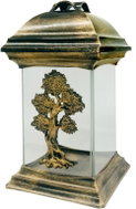 Z - TRADE Madona hřbitovní katedrála strom zlatá 14,5 × 26 cm - Decoration