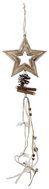 Z - Trade Wooden Hanging Star Decoration, White, 73cm - Decoration