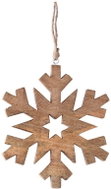Z - Trade Závěs Dřevo Vločka Přírodní 18,5 × 1,5 × 18,5 cm - Decoration