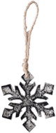 Z - Trade Metal Snowflake Hanging Decoration Grey 10 × 0.5 × 10cm - Decoration