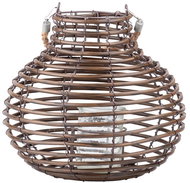 Z - TRADE Wicker lamp with handle, 28 × 11 × 25 cm, brown - Lantern