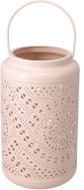 Koopman Kovová lucerna se závěsem 14 × 24 cm, růžová - Lantern