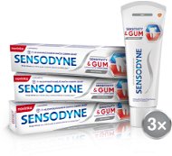 SENSODYNE Sensitive & Gum Whitening 3 × 75 ml - Fogkrém