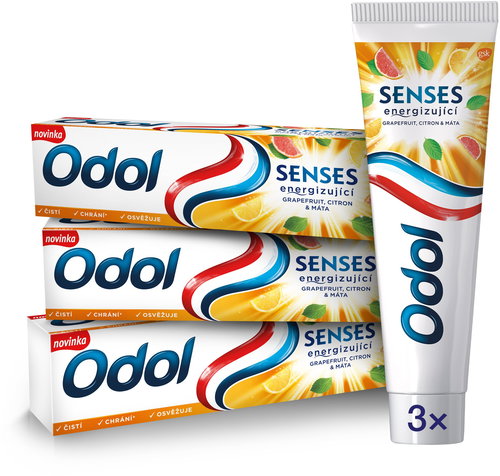 ODOL Grapefruit 3 × 75ml - Toothpaste - Main image
