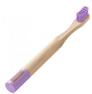 KUMPAN AS05 Children's Bamboo Toothbrush - Purple - Children's Toothbrush