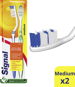 SIGNAL Antiplaque Toothbrush Medium Hard 2 pcs - Toothbrush