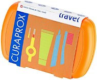 Szájápolási készlet CURAPROX Travel set, narancsszín - Sada pro ústní hygienu