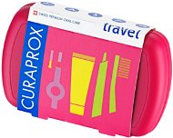 Oral Hygiene Set CURAPROX Travel set, red - Sada pro ústní hygienu