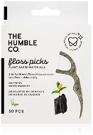 Zubná niť THE HUMBLE CO. Cornstarch & Charcoal Mint 50 ks - Zubní nit