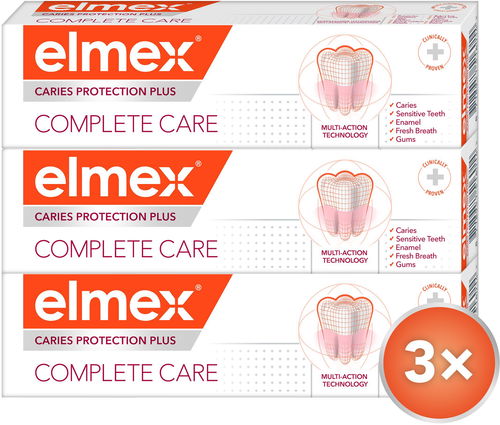 ELMEX Caries Protection Plus Complete Care 3x 75 ml - Zubní pasta - Hlavní obrázek