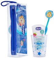 CHICCO dětská cestovní sada pro ústní hygienu 12m+ - Oral Hygiene Set