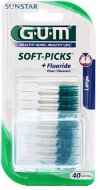 GUM Soft-Picks 634 Fluoride dentální párátka 40 ks - Interdental Brush