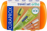 Szájápolási készlet CURAPROX Travel Set Ortho, narancssárga - Sada pro ústní hygienu