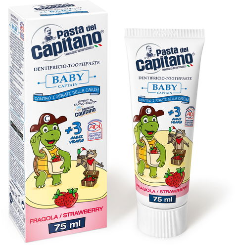 PASTA DEL CAPITANO Baby Strawberry 75 ml - Zubní pasta - Hlavní obrázek