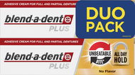 Blend-a-dent Plus Unbeatable Bite fixačný krém na zubnú náhradu 2× 40 ml - Lepidlo na zuby