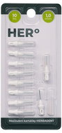 HERBADENT Hero 1,0 mm white, 10 pcs - Interdental Brush