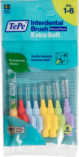 TEPE Extra Soft start MIX 8 pcs - Interdental Brush - Main image