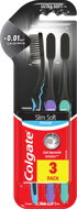 Toothbrush COLGATE Slim Soft Charcoal 3pcs - Zubní kartáček