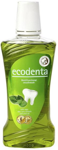 ECODENTA Multifunctional Mouthwash with Sage and Aloe Vera Extracts and Mint Oil 480ml - Mouthwash - Main image