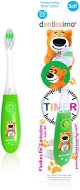DENTISSIMO Kids Timer, zöld - Gyerek fogkefe